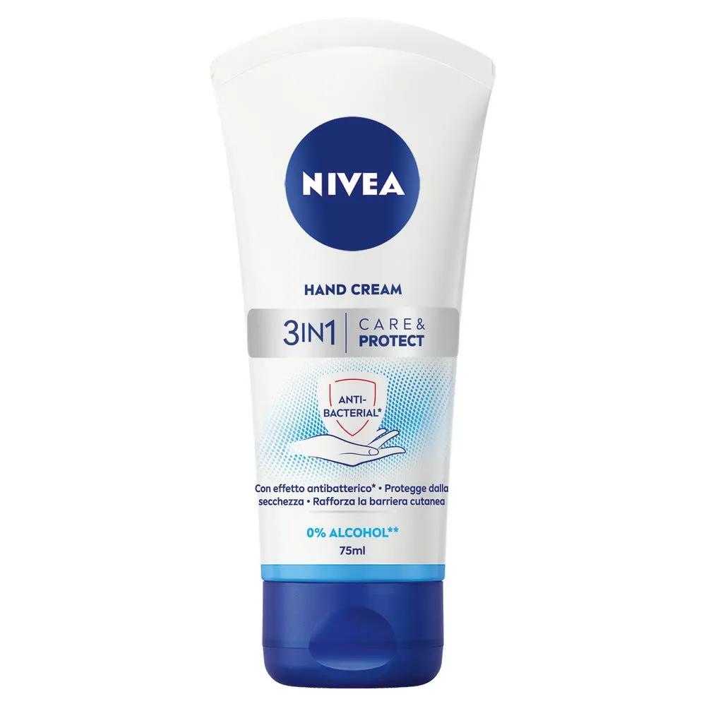 Nivea Crema Mani 3in1 Care & Protect Con Effetto Antibatterico 75 ml