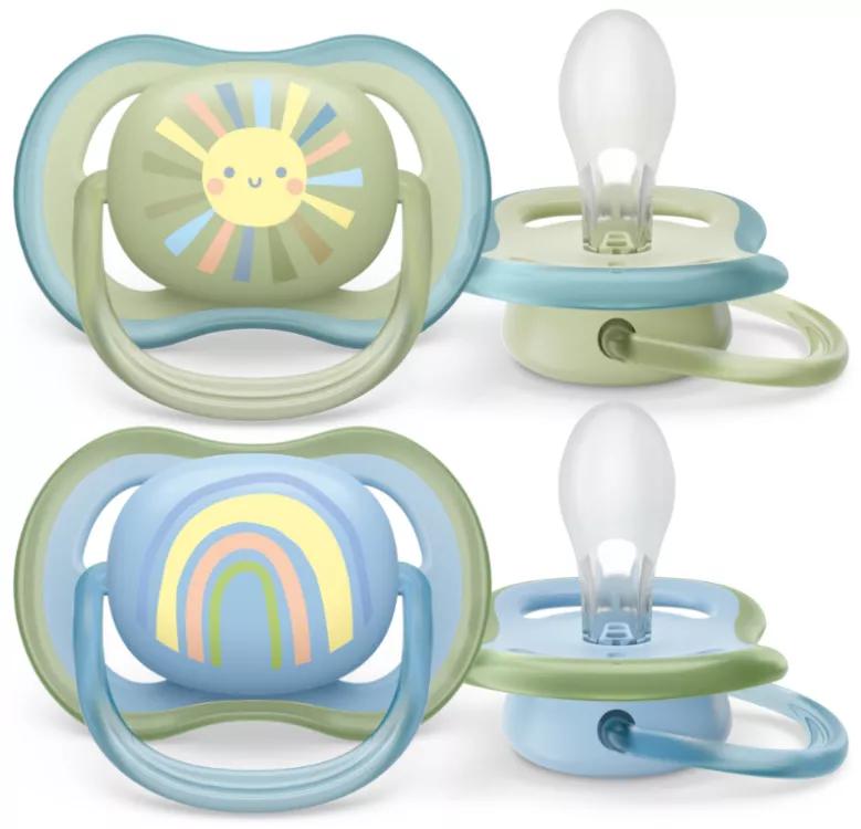 Philips Avent 2 Sucettes Ultra Air Enfant 0-6m 2 unités