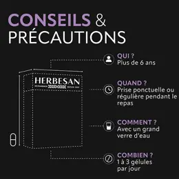 Herbesan Carbogaz 45 gélules