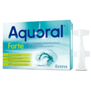 Aquoral Forte Gotas Oftálmicas Lubricantes 30 Monodosis