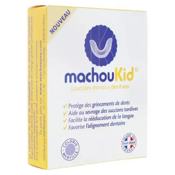 Machoukid® Gouttière Dentaire 6 -11 ans Myrtille