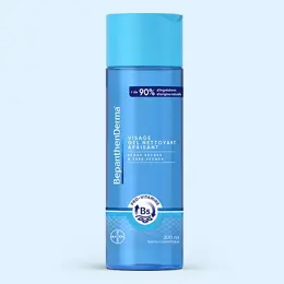 BepanthenDerma Gel Nettoyant Apaisant Visage Peaux Sèches à Très Sèches 200ml