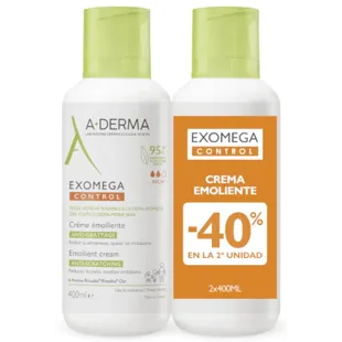 A-Derma Exomega Control Crème Emolliente 2x400 ml