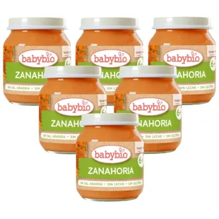 Babybio Carrot Jar +6m 6x130 gr