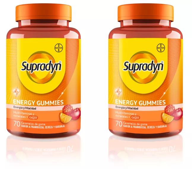 Supradyn Energy Gummies Adultos Vitaminas y Energía 2X70 uds FORMATO AHORRO