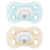 Dr Brown&#39;s Advantage One Piece Pacifier Blue and Cream 0-6m 2 pcs