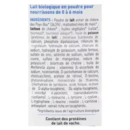 Babybio Lait de Chèvre Caprea 1er Âge Bio 800g