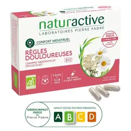 Naturactive Règles Douloureuses Crampes Abdominales Bio 30 gélules végétales