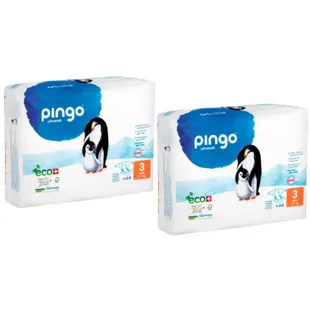 Fraldas Ecológicas Pingo Midi T3 (4-7 kg) 2x44 unidades