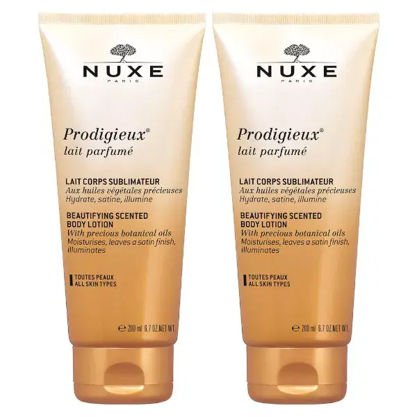 Nuxe Prodigieux Scented body lotion 2x200ml