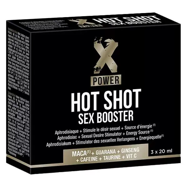 Xpower HOT SHOT SEX BOOSTER - shooter d'énergie - 3x20ml