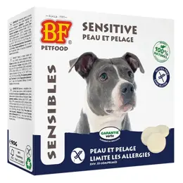 BF Petfood comprimés Sensibles Peau et Pelage pour Chien, 55 pièces