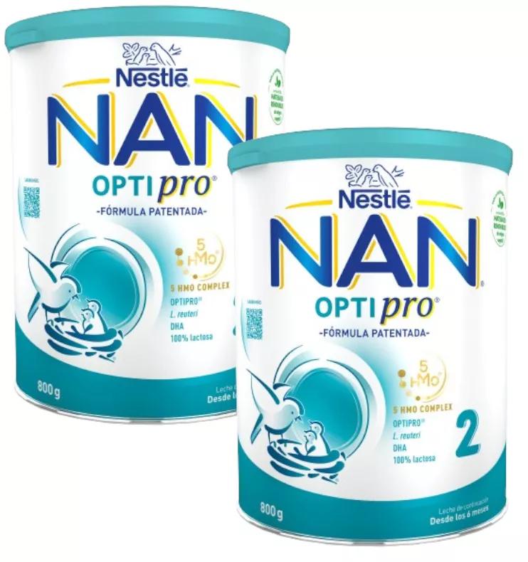 Pack Nestle NAN Optipro 2 Milchfortsetzung DUPLO 800g + 800g