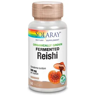 Reishi 500mg Solaray 60 Vegetable Capsules