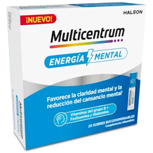 Energia Mental Multicentrum 20 Saquetas Orodispersíveis