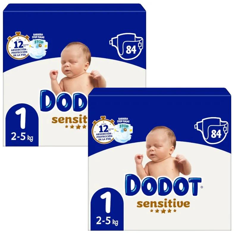 Dodot Sensitive pasgeboren maat 1 2x80 eenheden