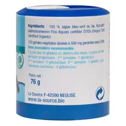 Tonic Nature Klamath Algues 120 gélules