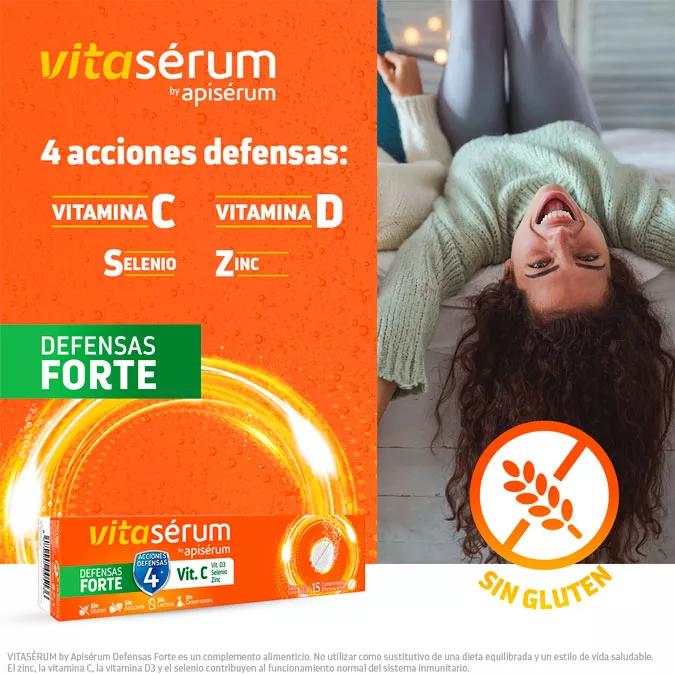 Vitaserum Defensas Forte Vitamina C 15 Comprimidos