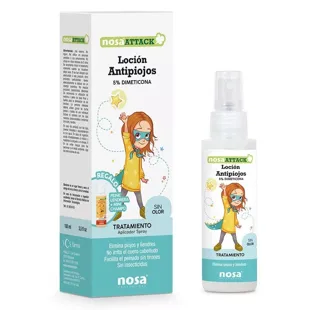 Nosa Loción Antipiojos Attack 5% Dimeticona 100 ml