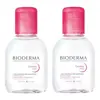 Bioderma Créaline H2O Eau Micellaire Démaquillante Visage et Yeux Peaux Sensibles Lot de 2 x 100ml