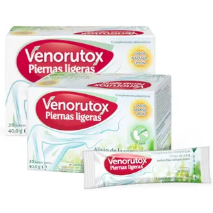 Venorutox Piernas Ligeras Naranja-Limón 2x20 Sobres 
