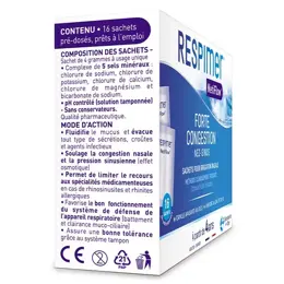 Respimer Netiflow Recharge pour Irrigation Nasale Nez Sinus 30 sachets dès 4 ans