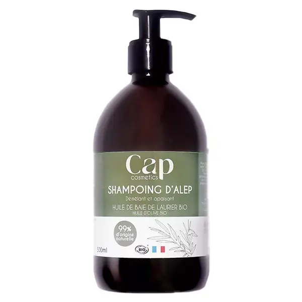 Cap Cosmetics Savon d'Alep Shampoing Démêlant Bio 500ml