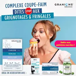 Granions Coupe Faim Konjac Psyllium Chrome Boite de 60 gélules