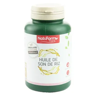 Nat & Form Original Crusca di Riso Integratore Alimentare 200 capsule