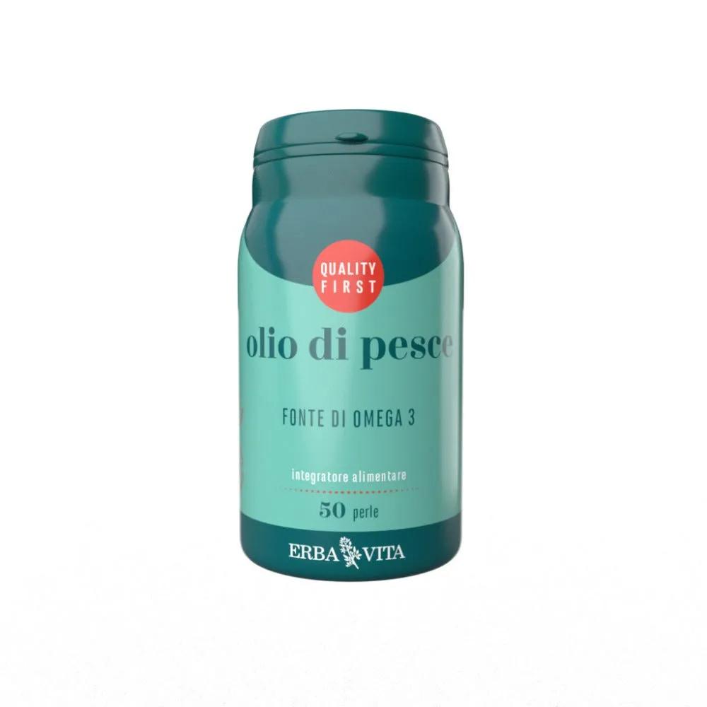 Erba Vita Olio di Pesce Integratore Omega3 EPA e DHA 50 Perle