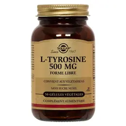 Solgar L-Tyrosine 500mg 50 gélules végétales