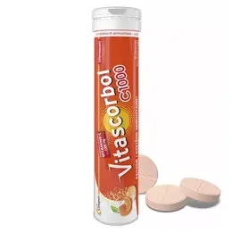 Vitascorbol Vitamine C 1000mg 20 comprimés effervescents