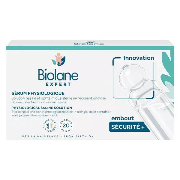 Biolane Expert - Sérum Physiologique - Solution nasale stérile - 20 unidoses