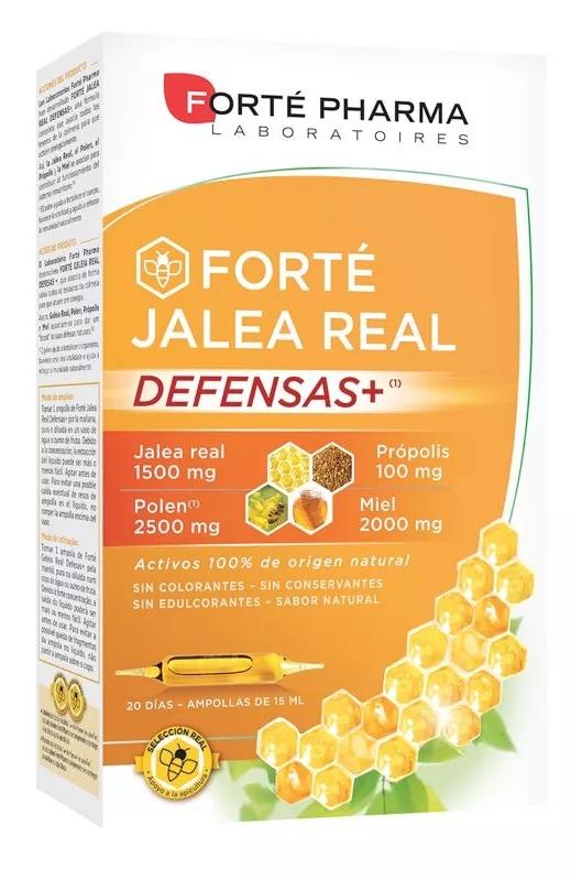 Forté Royal Jelly Defensas + Forte Pharma 20 Ampullen van 15ml