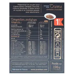 Protifast Dessert Hyperprotéiné Crème Céréale Chocolat 7 sachets