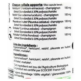 Vit'all+ Complexe Champignons 500mg Bio 60 gélules végétales