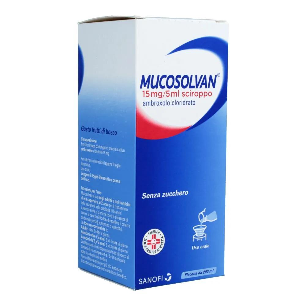 Mucosolvan Sciroppo Gusto Frutti di Bosco 15 mg/5 ml Ambroxolo 200 ml