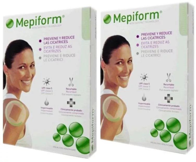 Mepiform Silicone Dressings 10x18cm 2x5 units