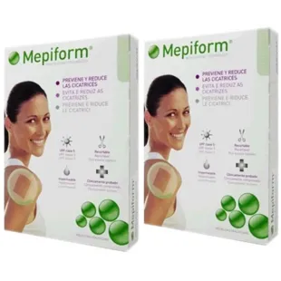 Mepiform Silicone Dressings 10x18cm 2x5 units