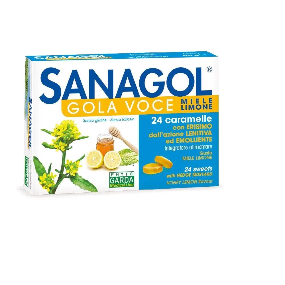 Sanagol Gola Voce Gola Voce Erisimo Caramelle Balsamiche Miele E Limone 24 Pezzi