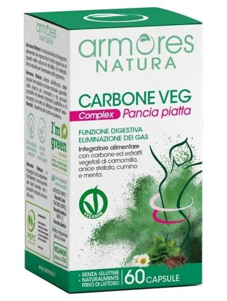 Armores Natura Carbone Veg Complex Pancia Piatta 60 Capsule