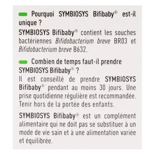Symbiosys Bifibaby Nourrisson 8ml