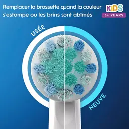 Oral-B Brossette de Rechange Kids Personnages La Reine des Neige 3 unités