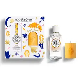 Roger & Gallet Coffret Eau Parfumée Bienfaisante Bois D'Orange 100 Ml Et Sa Bougie Parfumée