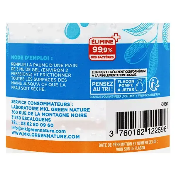 MKL Green Nature Citrus Hydroalcoholic Gel 300ml