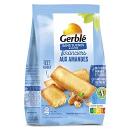 Gerblé Sans Sucres Ajoutés Financiers aux Amandes 175g