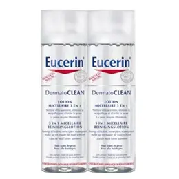 Eucerin DermatoClean Lotion Micellaire 3 en 1 Lot de 2 x 200ml