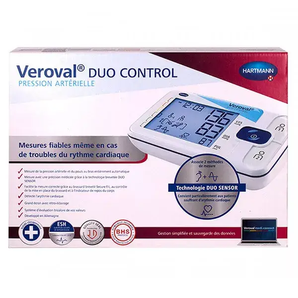 Hartmann Paul Veroval Duo Control Automatic Electronic Blood Pressure Monitor M/L Arm