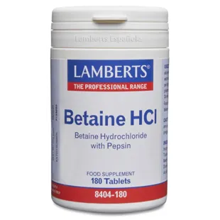 Lamberts Betaine HCl 324 mg and Pepsin 5 mg 180 Tablets