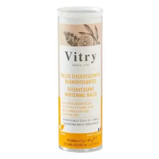 Vitry Nail Care Sfere effervescenti Sbiancante e Luminosità Unghie 20 sfere